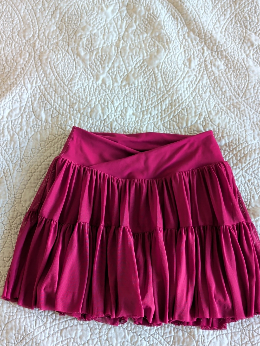 Ballerina Mini Skirt in Deep Fuchsia